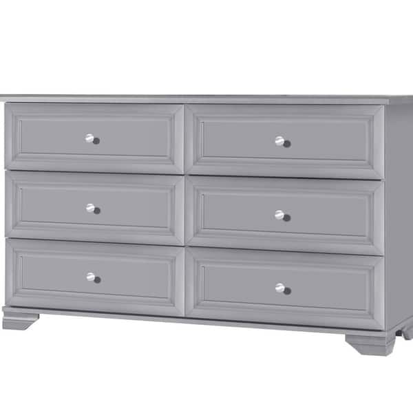 Shop South Lake 6 Drawer Dresser Gray Overstock 27899746