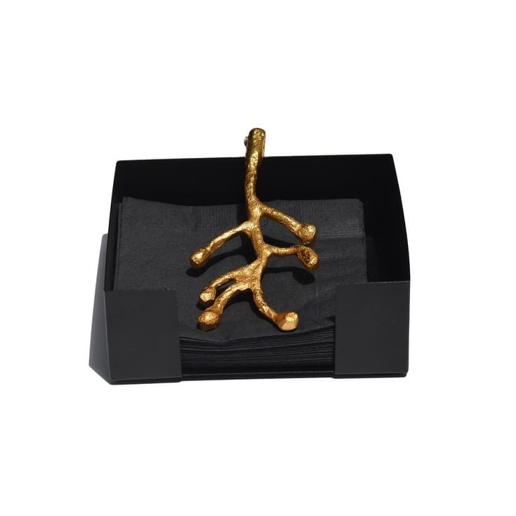 Olive Bud Napkin Holder (Rustic Bud, Handcrafted)