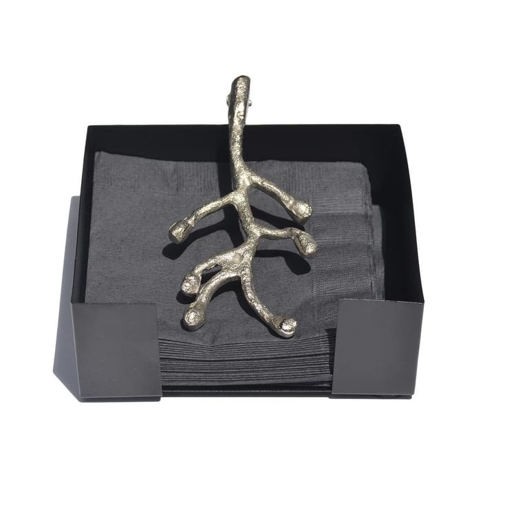 Olive Bud Napkin Holder (Rustic Bud, Handcrafted)