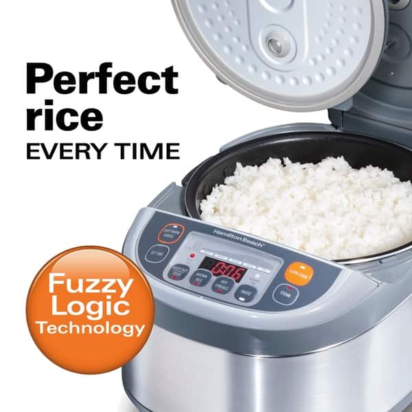 Hamilton Beach 12-Cup Blue Rice Cooker with Multi-Function