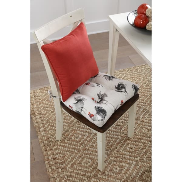 Buffalo Check Reversible Chair Pad Cushion Set of 2