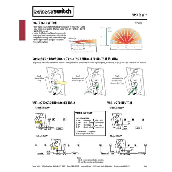 Lithonia WSX PDT WH Acuity Sensor Switch Dual Detection Occupancy Sing – Electric Bargain Store