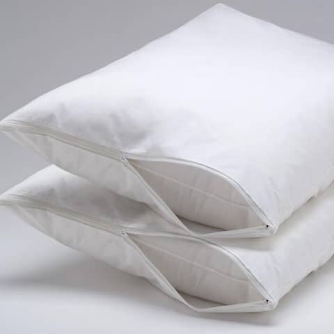 Hypoallergenic Zipper Pillow Protector With Back Fabric Lamination