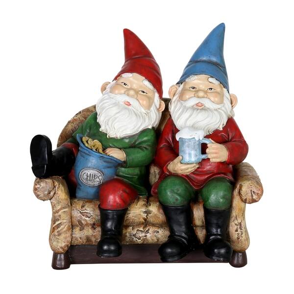 Shop Solar Couch Potato Gnomes Free Shipping Today Overstock