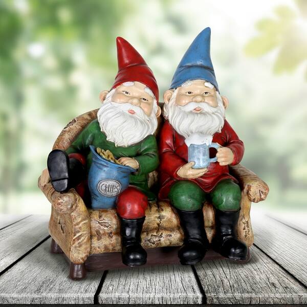 Shop Solar Couch Potato Gnomes Free Shipping Today Overstock