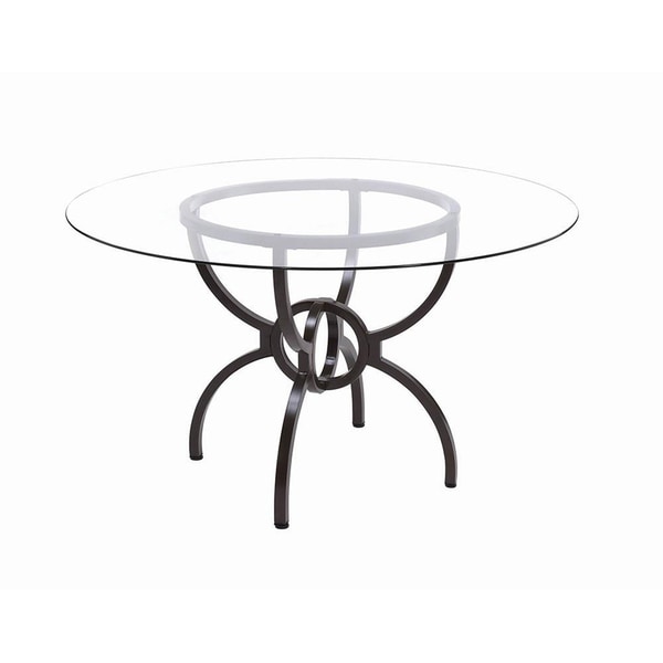 Allegra Gunmetal Dining Table Base Free Shipping Today Allegra Gunmetal Dining Table Base