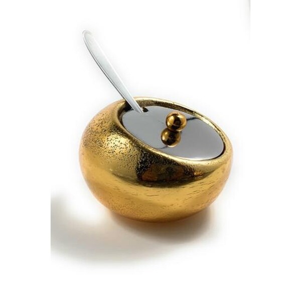 Shop Mini Condiment pot with Spoon (Rustic Finish) Overstock 27914160