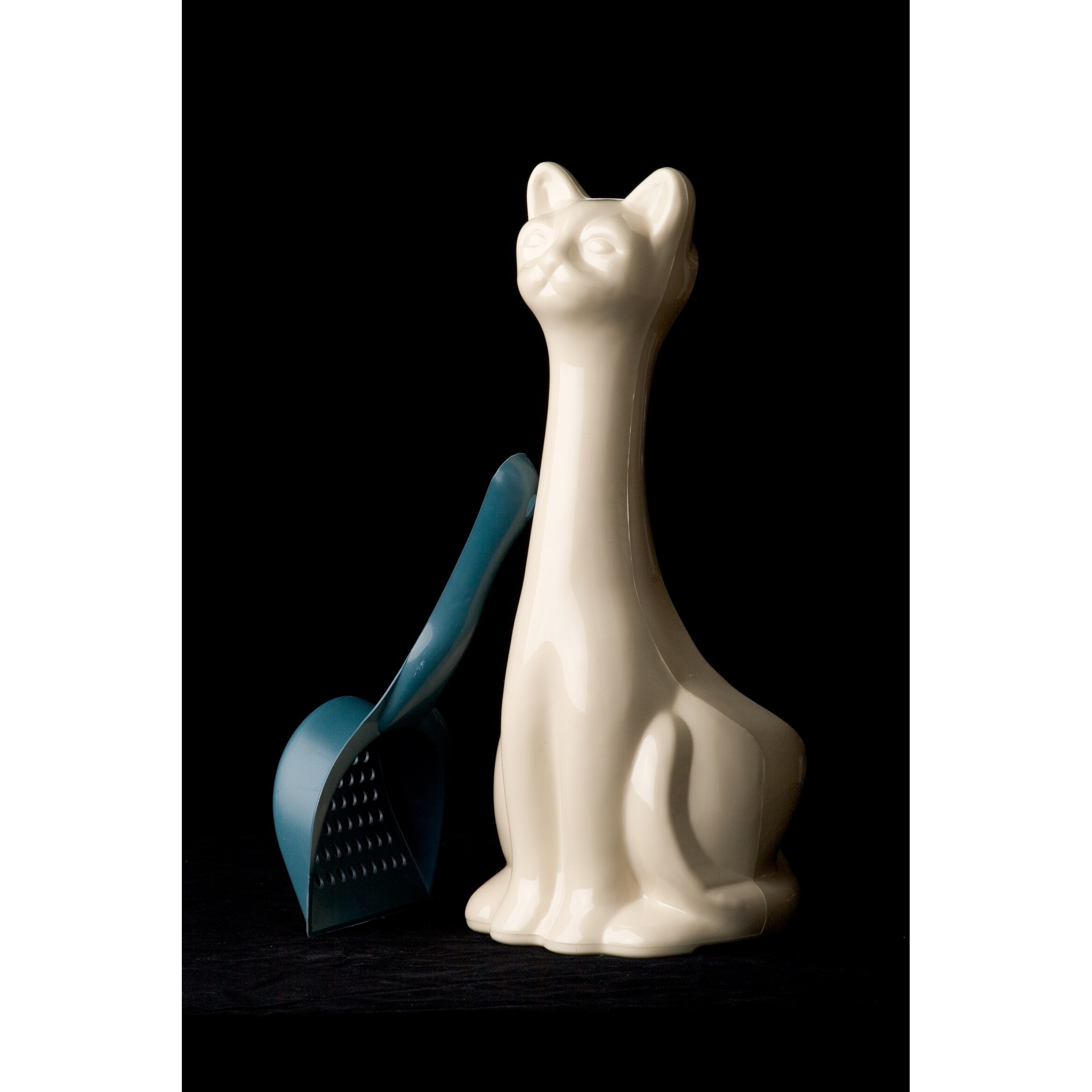 cat litter scoop with stand