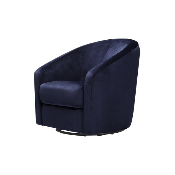 babyletto madison swivel glider navy