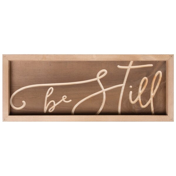 Be Still Framed & Carved Art