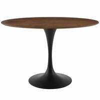 Lippa 48" Oval Walnut Dining Table - Black Walnut - N/A