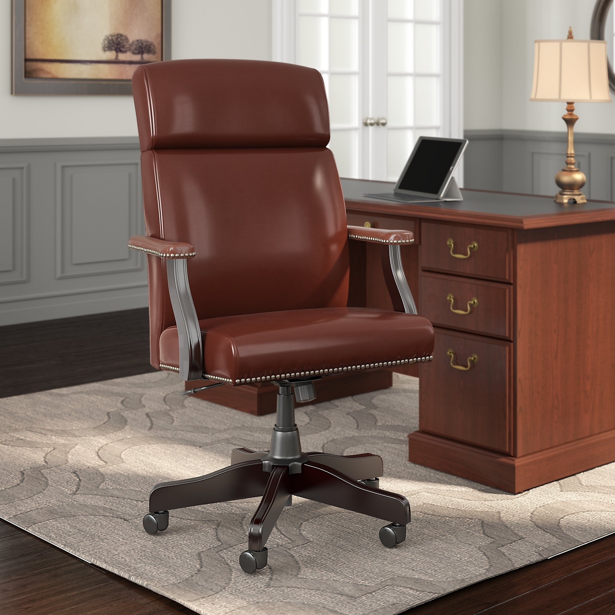 Shop Copper Grove Dobrich High Back Leather Executive Office Chair