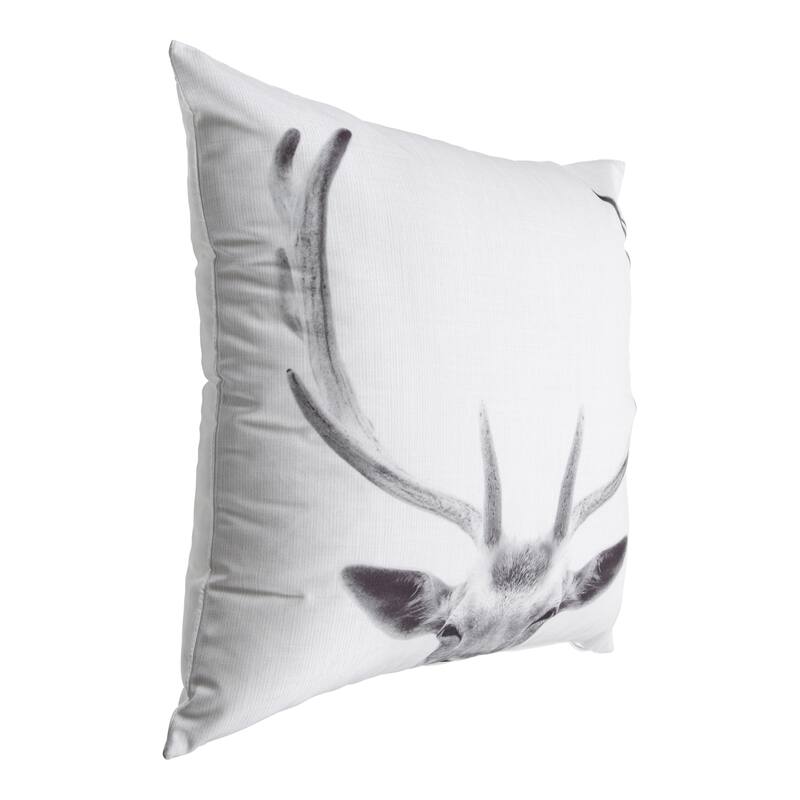 Kate and Laurel Como Deer Print Throw Pillow Cover