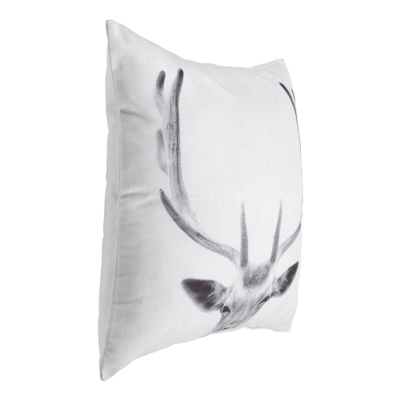 Kate and Laurel Como Deer Print Throw Pillow Cover