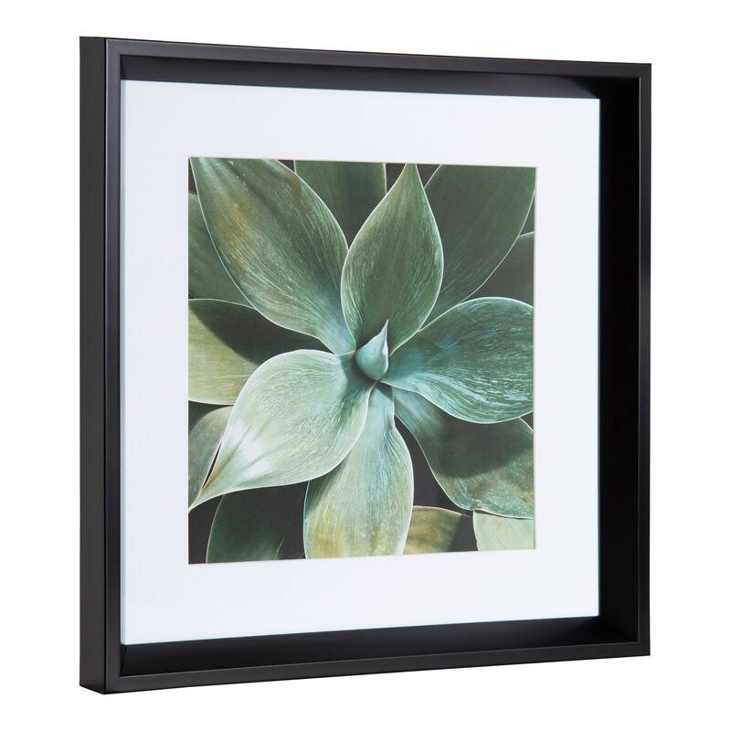 Kate and Laurel Calter Leaves Framed Print Art Set by Amy Peterson - Black