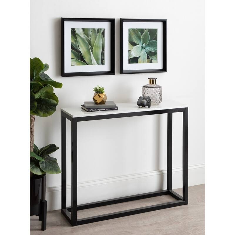 Kate and Laurel Calter Leaves Framed Print Art Set by Amy Peterson - Black