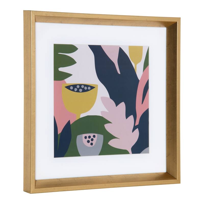 Kate and Laurel Calter Garden Framed Art Set by Myriam Van Neste - Gold