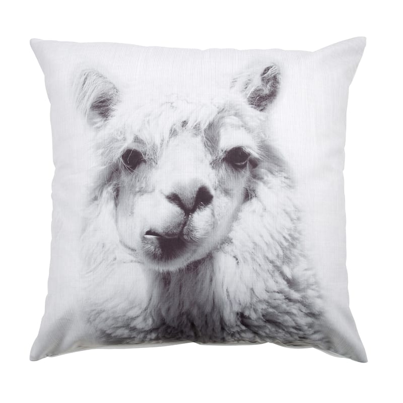 Kate and Laurel Como Barn Animal Print Throw Pillow Cover - 24x24