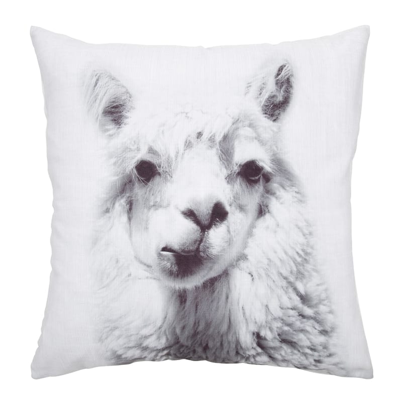 Kate and Laurel Como Barn Animal Print Throw Pillow Cover - 18x18