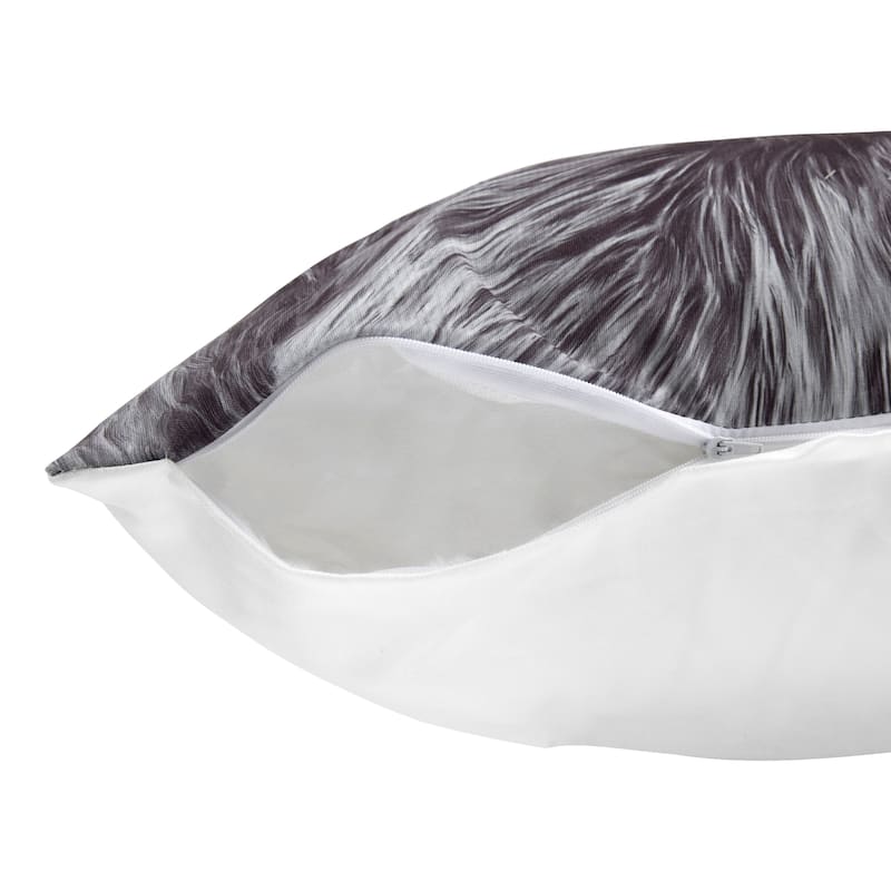 Kate and Laurel Como Sloth Print Throw Pillow Cover