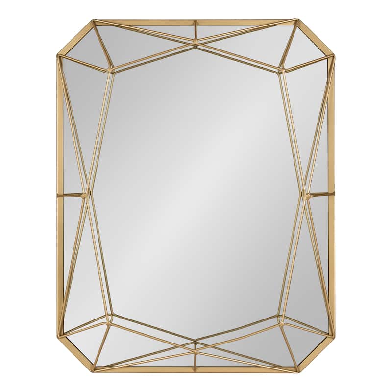 Kate and Laurel Keyleigh Rectangle Metal Accent Wall Mirror - 22x28