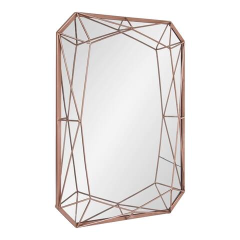 Kate and Laurel Keyleigh Rectangle Metal Accent Wall Mirror - 22x28