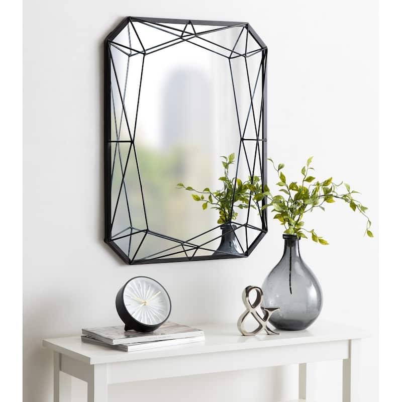 Kate and Laurel Keyleigh Rectangle Metal Accent Wall Mirror - 22x28
