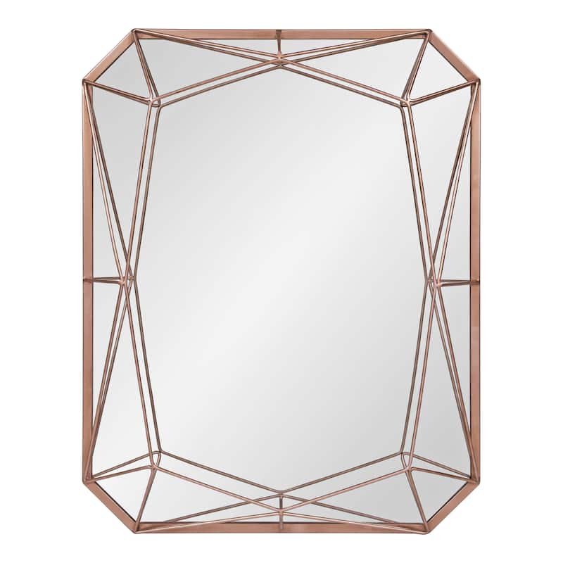 Kate and Laurel Keyleigh Rectangle Metal Accent Wall Mirror - 22x28