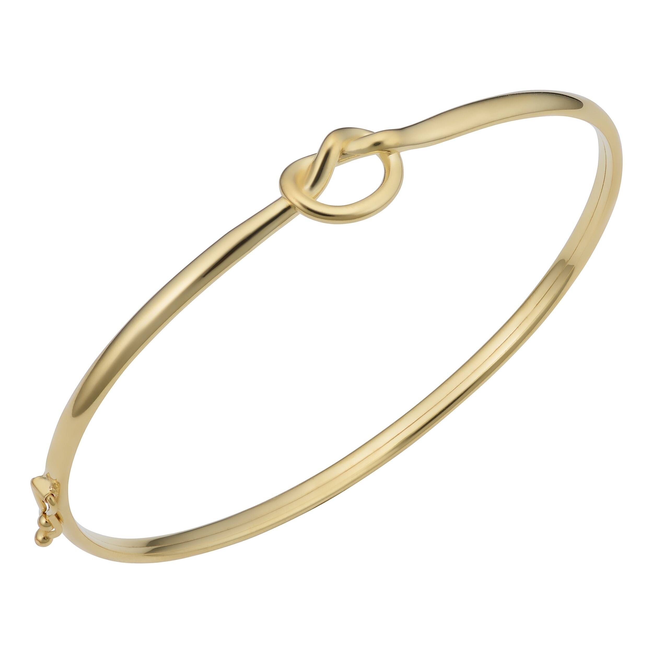 14k Yellow Love Knot Bangle Bracelet 7 5 Inches On 14k Yellow Love Knot Bangle Bracelet