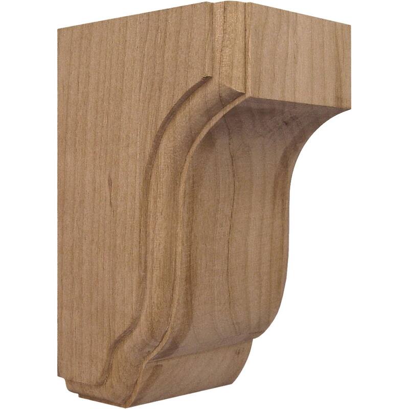 Capistrano Mission Corbel - 3 1/2"W x 4"D x 6 1/2"H - Maple