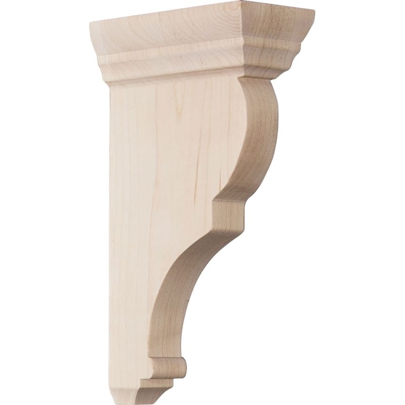 Rojas Wood Corbel - 2"W x 4 1/2"D x 8"H - Small - Maple