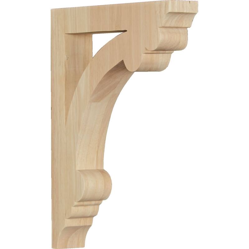 Ellis Wood Corbel - 1 1/2"W x 8 1/2"D x 10 1/2"H - Medium - Rubberwood