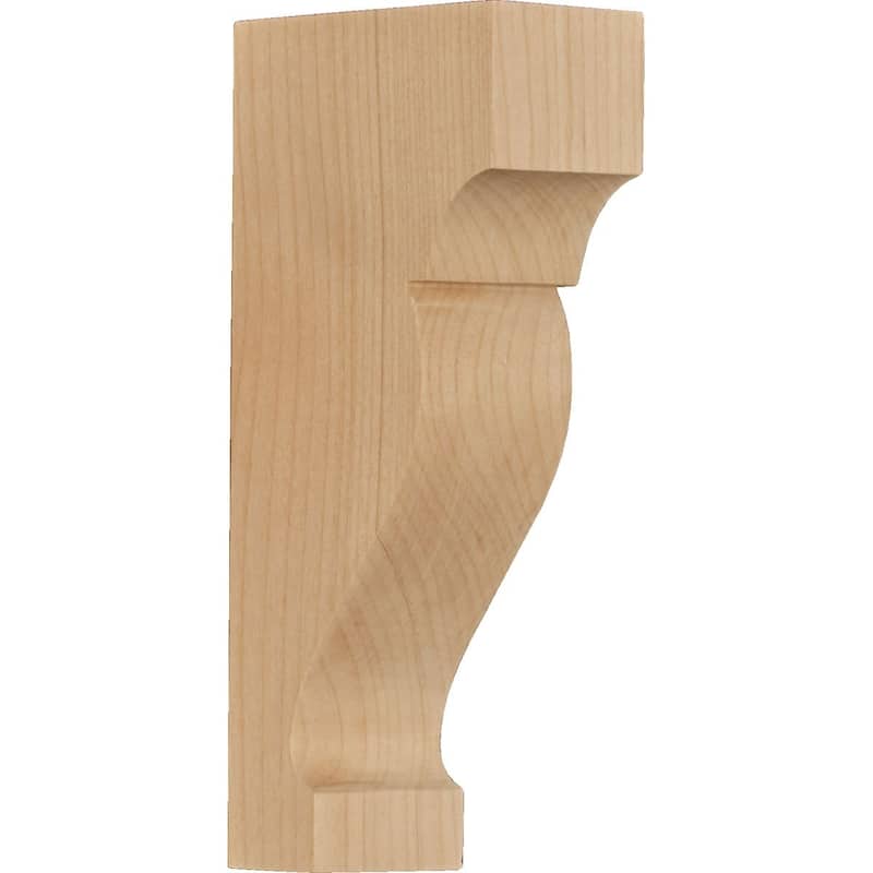 Dearborn Wood Corbel - 1 3/4"W x 4"D x 8"H - Medium - Alder