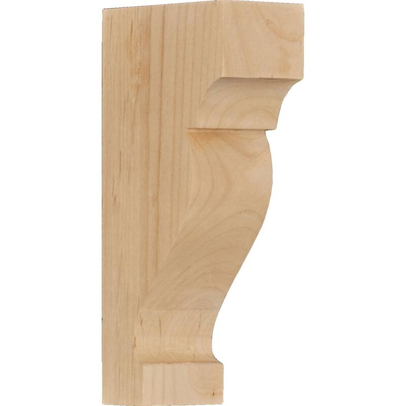 Dearborn Wood Corbel - 1 3/4"W x 3 1/2"D x 7"H - Small - Alder
