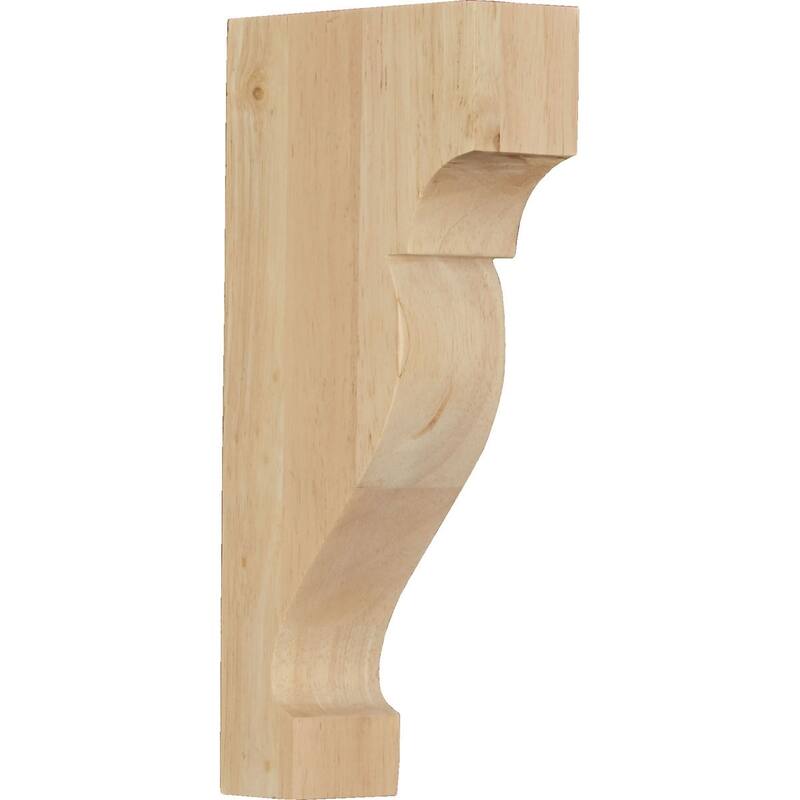 Dearborn Wood Corbel - 1 3/4"W x 5"D x 10"H - Extra 
Large - Rubberwood