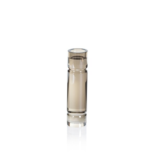 Renata 8.75-Inch Tall Smoke Crystal Tealight Candle Holder