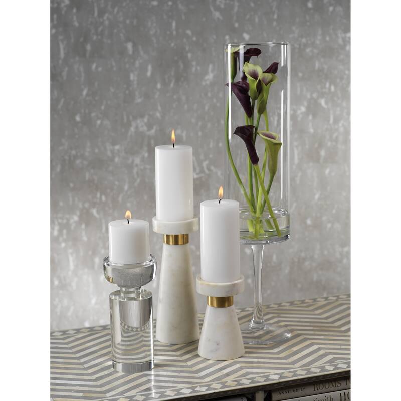 Mannara Marble Pillar Candle Holder