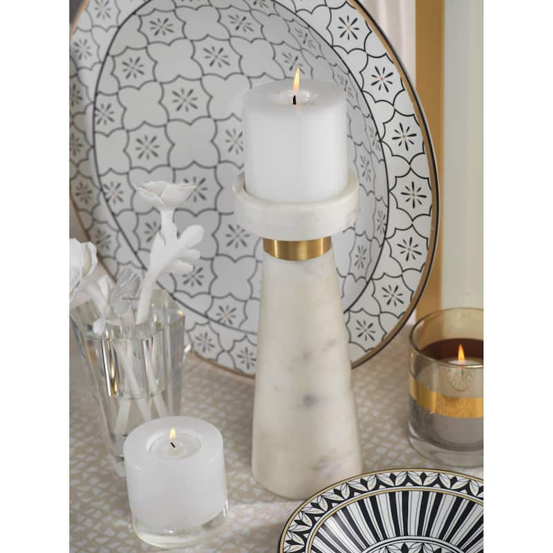 Mannara Marble Pillar Candle Holder
