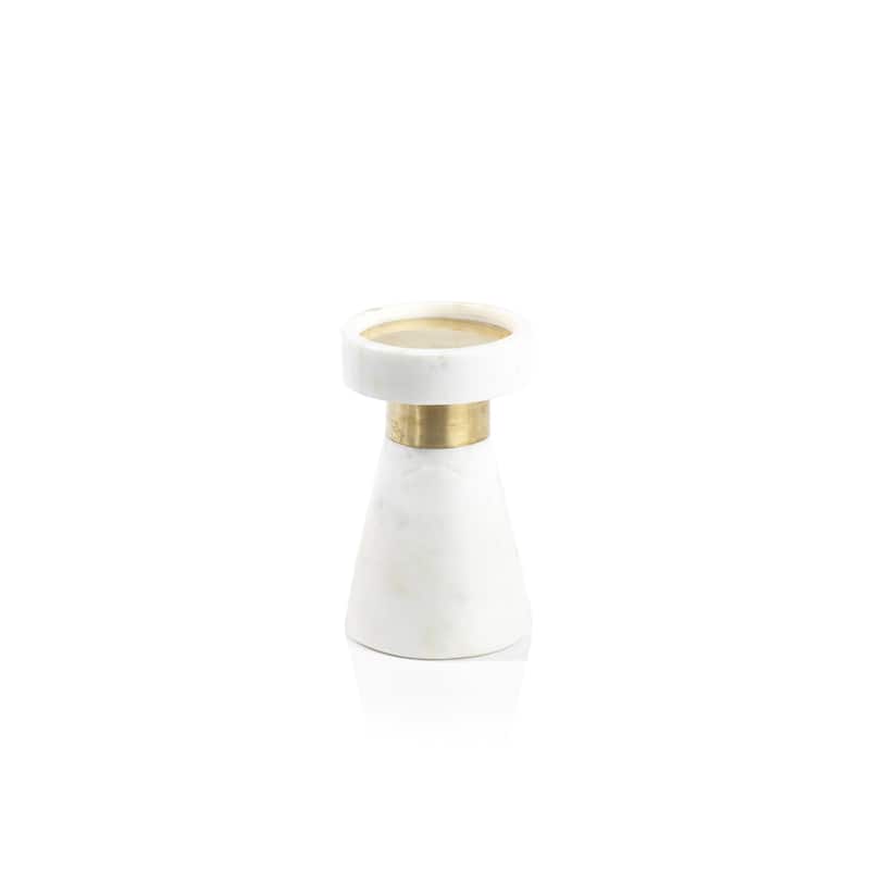 Mannara Marble Pillar Candle Holder