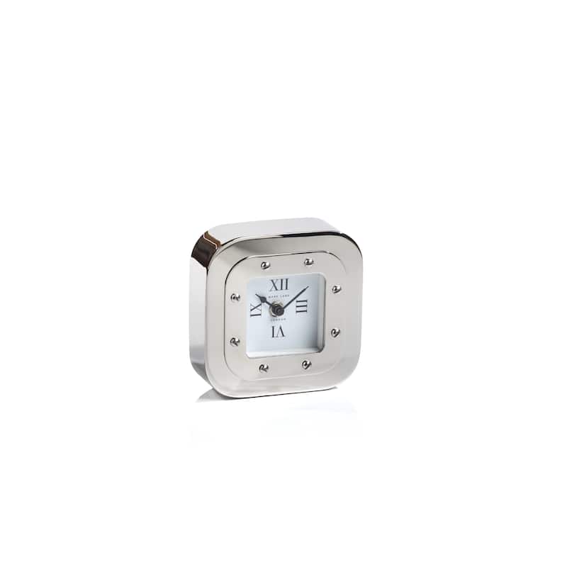 Mark Lane Silver Table Clock