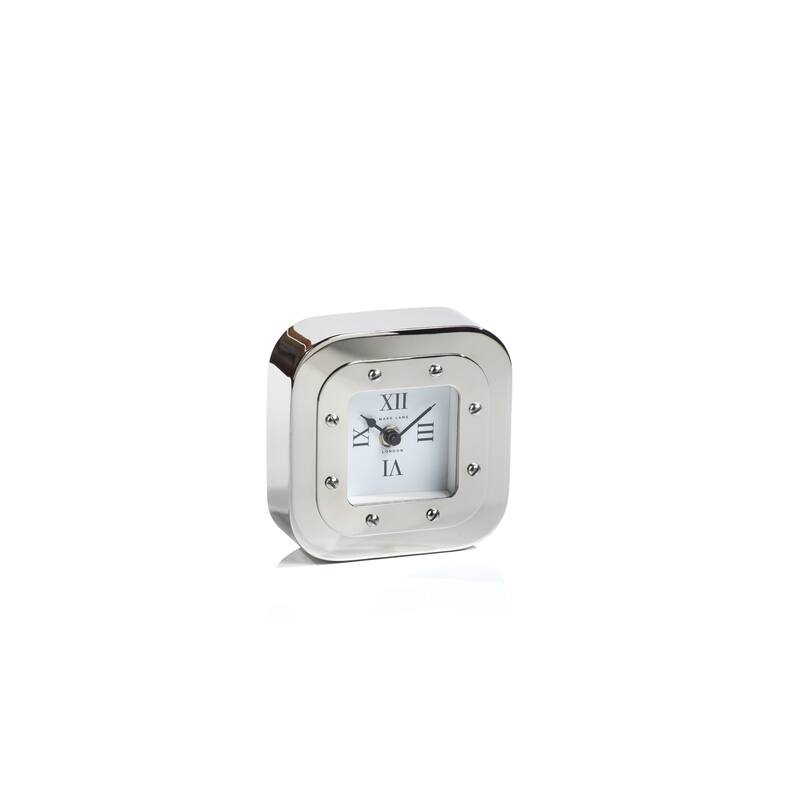 Mark Lane Silver Table Clock