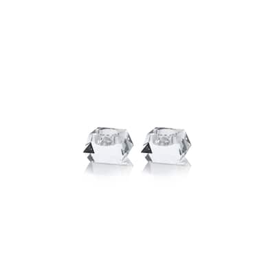 Davi Crystal Tealight Candle Holders, Set of 2