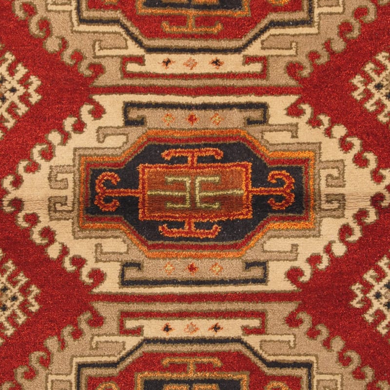 Handmade One-of-a-Kind Kazak Wool Rug (India) - 4'10 x 6'7