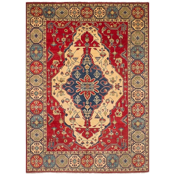 eCarpetGallery Hand-knotted Finest Gazni Red Wool Rug - 8'8 x 12'7