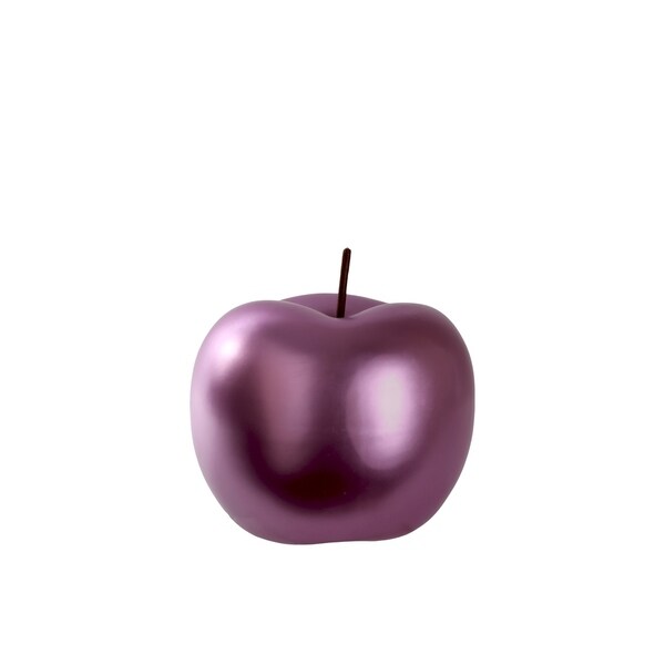 UTC44362: Ceramic Apple Figurine SM Chrome Finish Pink