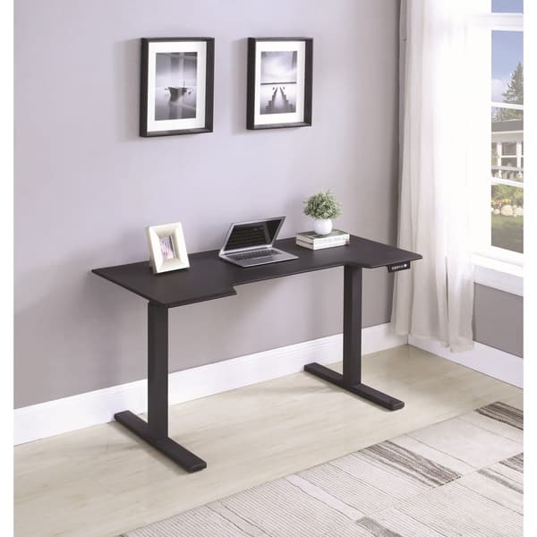 Shop Electric Power Adjustable Height Sit Standing Desk With 2