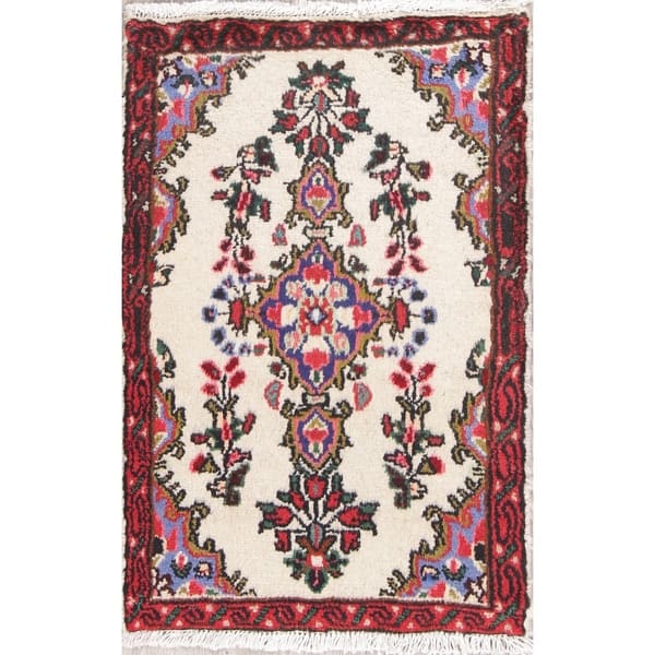 Vintage Lilian Floral Hand Knotted Wool Persian Oriental Area Rug 2 7 X 1 9 On Sale Overstock 27972129