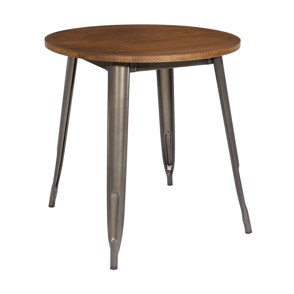 Indio 30" Round Dining Table - Grey