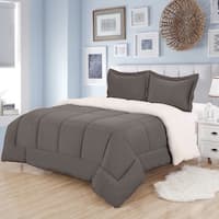 Dante Fleece Sherpa 3-Piece Comforter Set