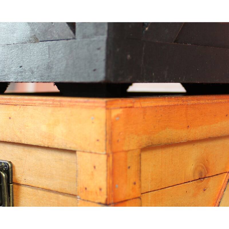 Wooden Stackable Lidded Crate